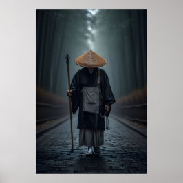 Japanischer Zen-Mönch Poster
