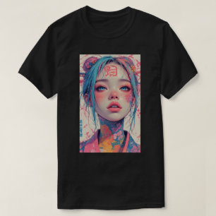 Japanisches Anime-Mädchen Fantasy Art 04 T-Shirt