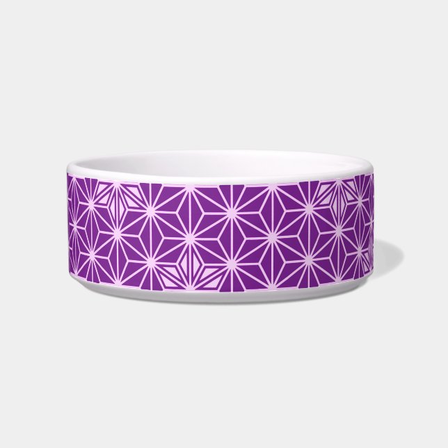 Japanisches Asanoha-Muster - Amethyst lila Napf (Links)