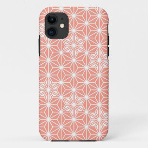 Japanisches Asanoha-Muster - Korallenrosa Case-Mate iPhone Hülle