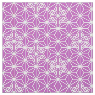 Japanisches Asanoha-Muster - orchid Stoff