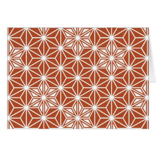 Japanisches Asanoha-Muster - Terrakotta