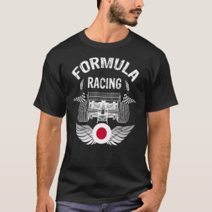 Japanisches Auto Rennen Japan Flaggen Formel Racin T-Shirt