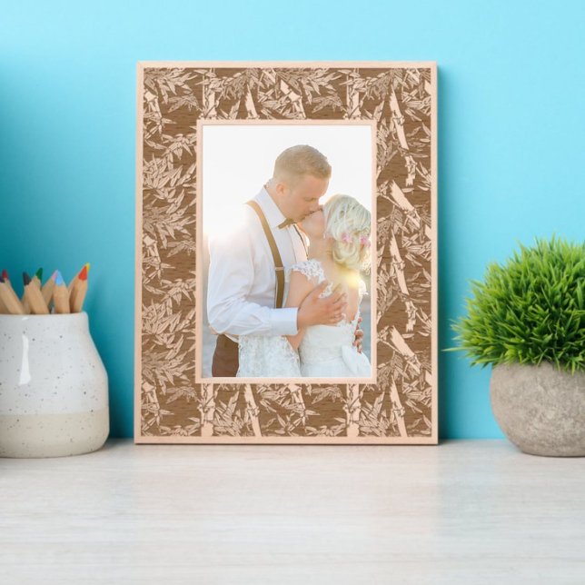 Japanisches Bamboo Foliage Muster Geätzte Rahmen (Von Creator hochgeladen)