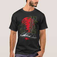 Japanisches Bamboo Japanisches Kunstgrafik T-Shirt
