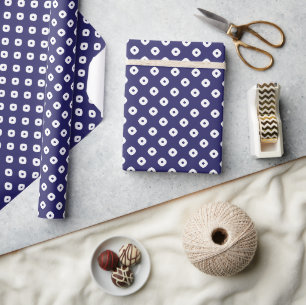 Japanisches Blue Wrapping Papier Geschenkpapier