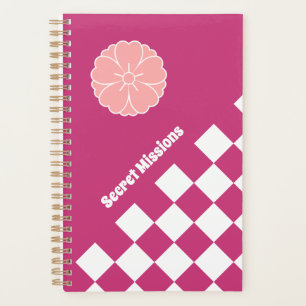 Japanisches Checkerboard & Sakura Blossom Wappen Planer