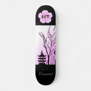 Japanisches Cherry Blossom 7 7/8" Monogram Skatebo Skateboard