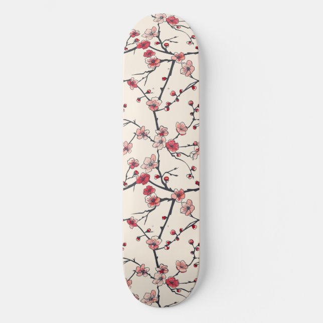 Japanisches Cherry Blossom Skateboard (Vorderseite)