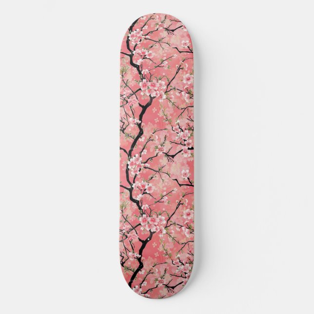 Japanisches Cherry Blossom Skateboard (Vorderseite)