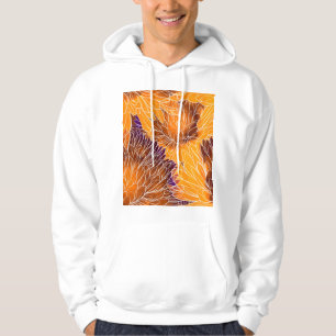 Japanisches Chrysanthemum: Aquarellfarbenes Nahtlo Hoodie