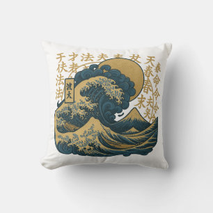 Japanisches Designer-Ästhetik-Wellen Kissen