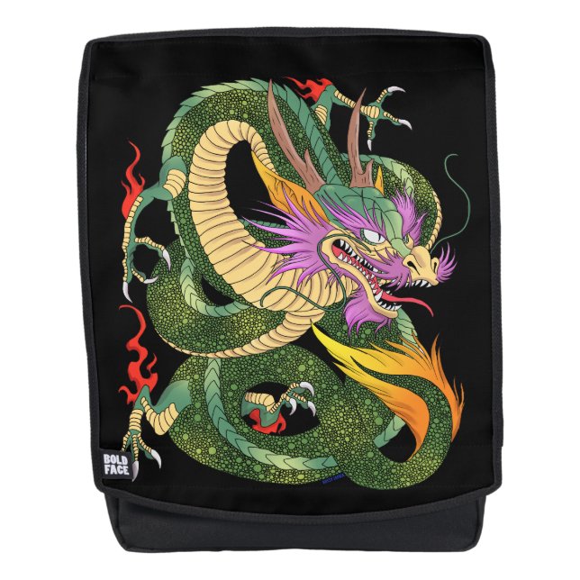 Japanisches Drache Buch von 100 Drachen NIVEAU 2 Rucksack (Vorderseite)