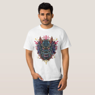 Japanisches-Drache-Streetwear-T-Shirt T-Shirt