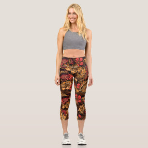Japanisches Drachenkoi-Muster. Capri Leggings
