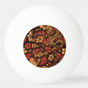 Japanisches Drachenkoi-Muster. Tischtennisball