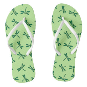 Japanisches Drachenmuster, Light Jade Green Flip Flops