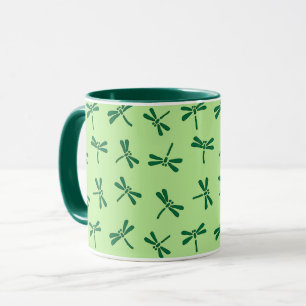 Japanisches Drachenmuster, Light Jade Green Tasse