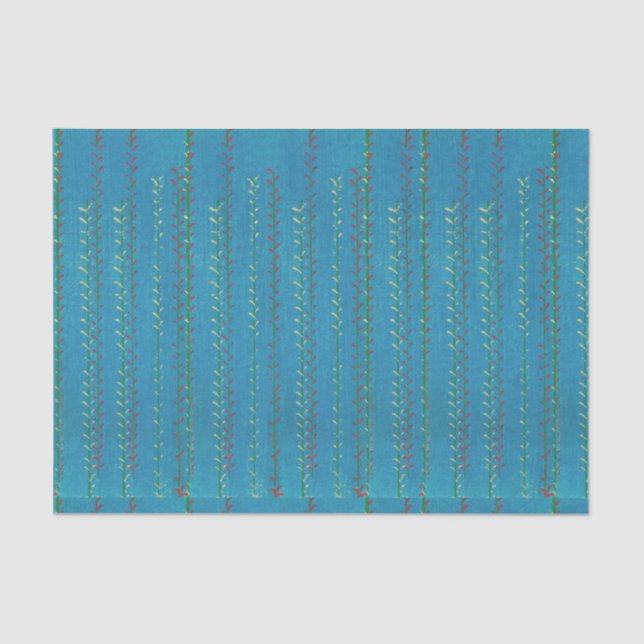 JAPANISCHES DRUCKBLAUENTISSUPAPIER SEIDENPAPIER (Vorderseite)