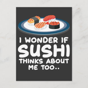 Japanisches Essen kawaii Feinschmecker Geschenk fü Postkarte