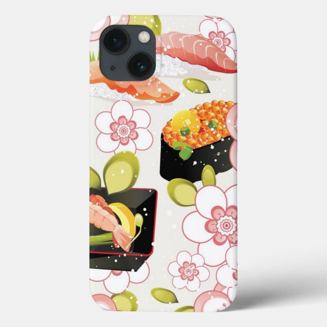 Japanisches Essen: Sushi Muster 2 Case-Mate iPhone Hülle (Rückseite)