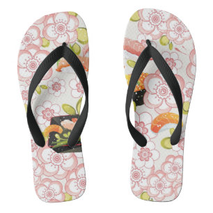 Japanisches Essen: Sushi-Muster 2 Flip Flops