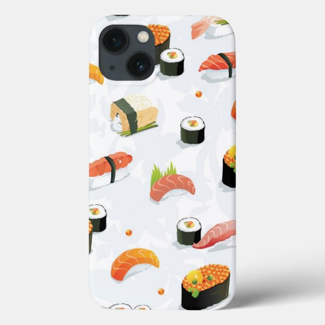 Japanisches Essen: Sushi Muster Case-Mate iPhone Hülle (Rückseite)