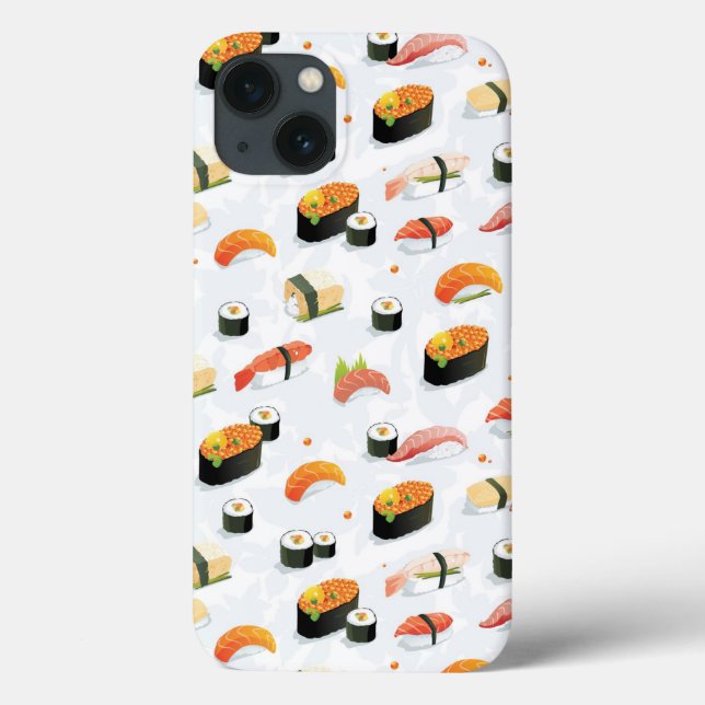 Japanisches Essen: Sushi Muster Case-Mate iPhone Hülle (Rückseite)