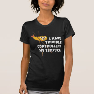 Japanisches Essen Tempura Chopsticks Fried Shrimps T-Shirt