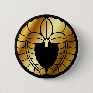 Japanisches Familienwappen (KAMON) Symbol Button