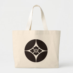 Japanisches Familienwappen KAMON Symbol Jumbo Stoffbeutel