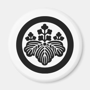 Japanisches Familienwappen KAMON Symbol Magnet