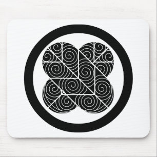 Japanisches Familienwappen KAMON Symbol Mousepad