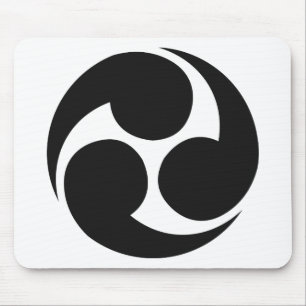 Japanisches Familienwappen KAMON Symbol Mousepad