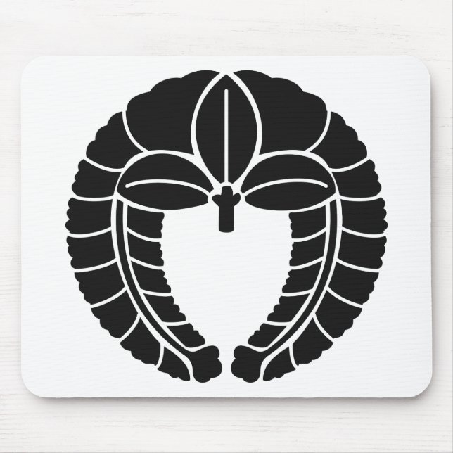 Japanisches Familienwappen (KAMON) Symbol Mousepad (Vorne)