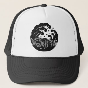 Japanisches Familienwappen KAMON Symbol Truckerkappe