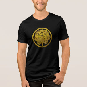 Japanisches Familienwappen-Lotus Tri-Blend Shirt