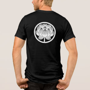 Japanisches Familienwappen-Lotus Tri-Blend Shirt