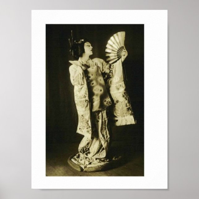 japanisches Geisha-Poster Poster (Vorne)