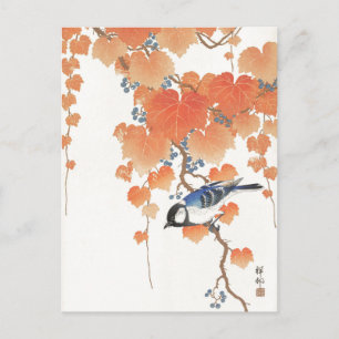 Japanisches Gemälde von Ohara Koson,Vintag,小 原 古 邨 Postkarte