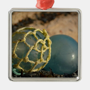 Japanisches Glasfischen Floß Ornament Aus Metall