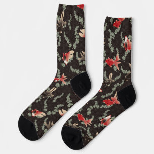 Japanisches Goldfisch-Muster Socken