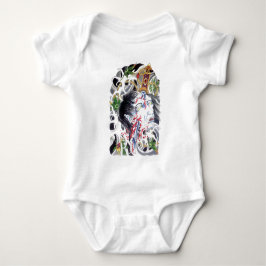 japanisches Grotesque-Schwertdesign Baby Strampler