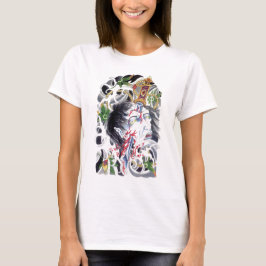 japanisches Grotesque-Schwertdesign T-Shirt