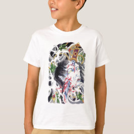 japanisches Grotesque-Schwertdesign T-Shirt