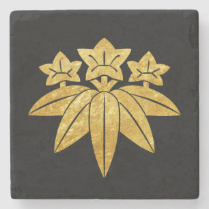 Japanisches Imitatgold Kamakura Minamoto Montag Steinuntersetzer