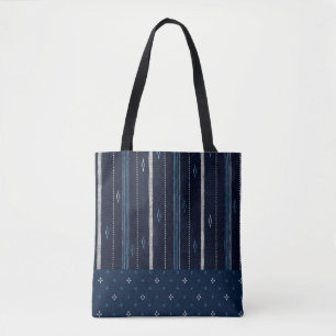 Japanisches Indigo-Feldtuch Kasuri-Textildesign