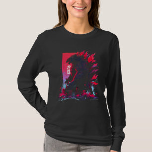 Japanisches Kaiju-Monster in Tokio Japan-Design T-Shirt