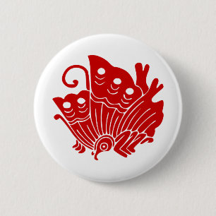 Japanisches Kameldesign Button