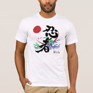 Japanisches Kanji "Ninja T - Shirts "